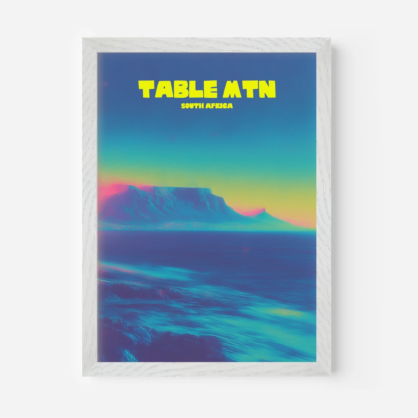 Table Mountain South Africa Travel Poster - Postered