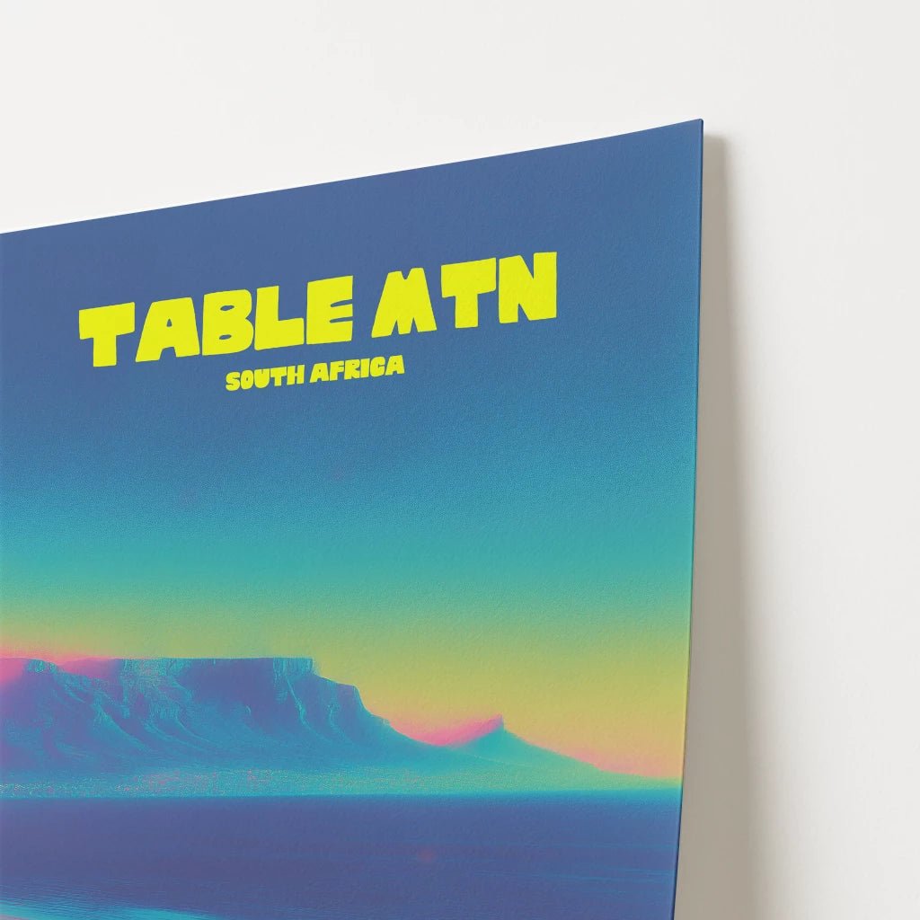 Table Mountain South Africa Travel Poster - Postered
