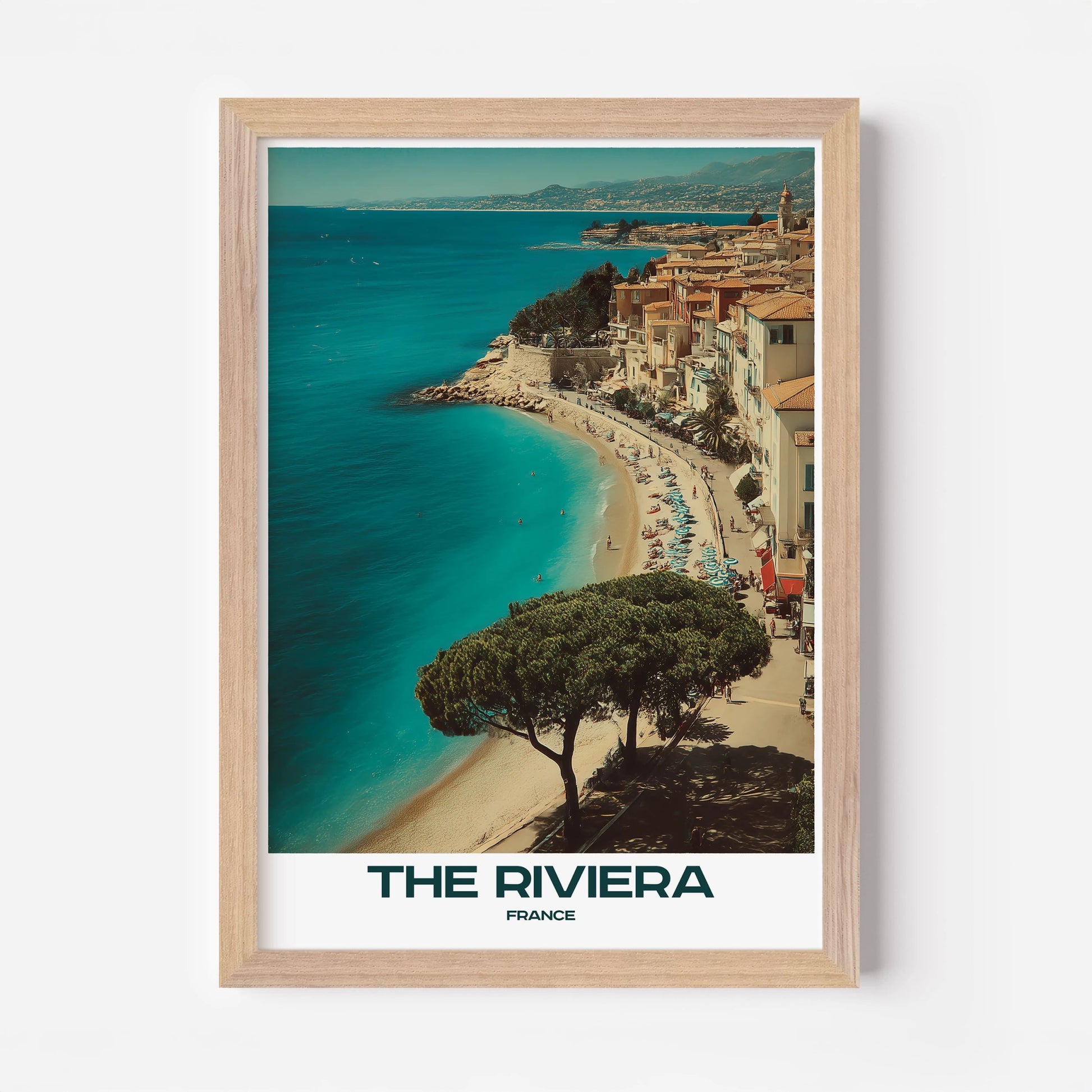 The French Riviera France Europe Travel Poster - Postered