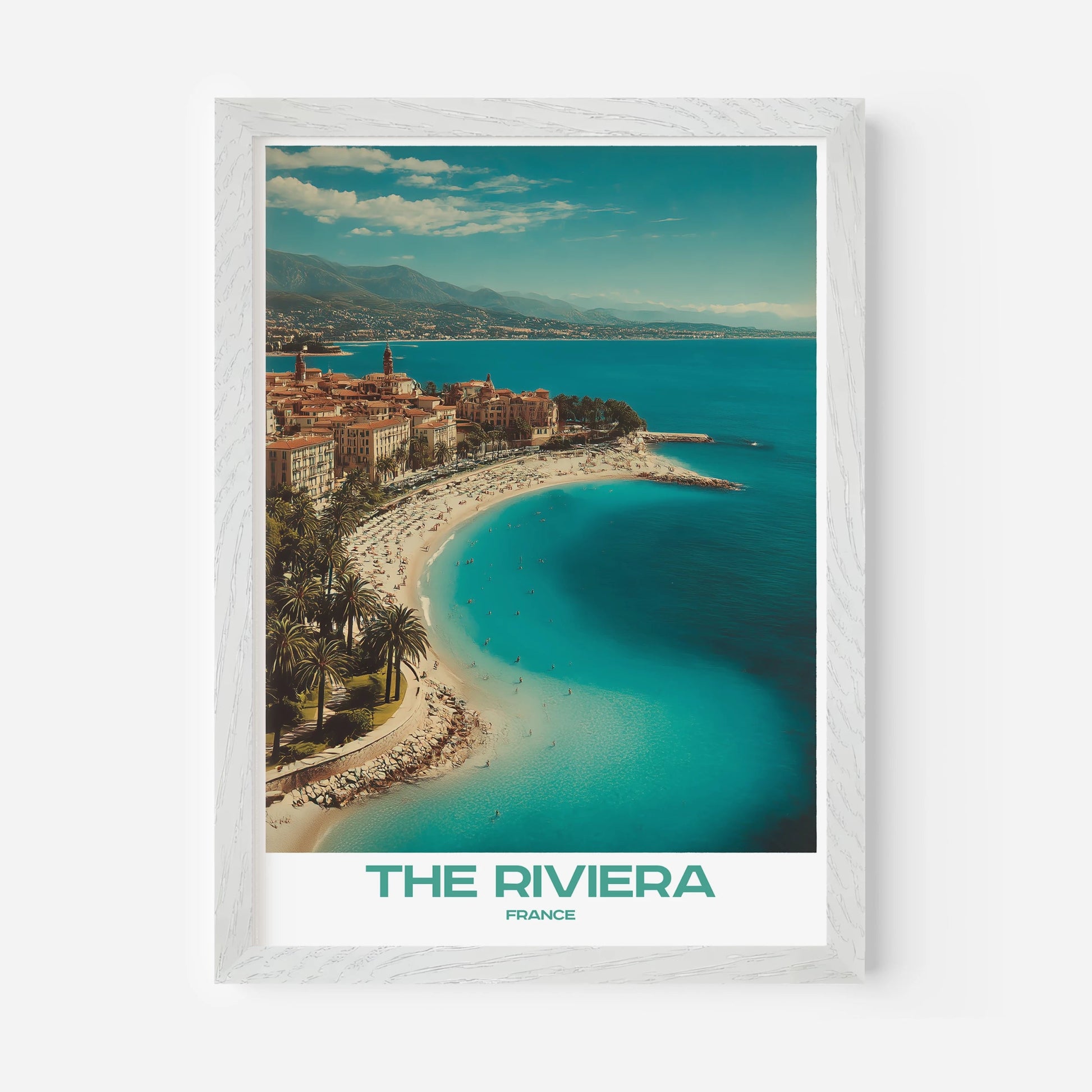 The French Riviera France Europe Travel Poster - Postered