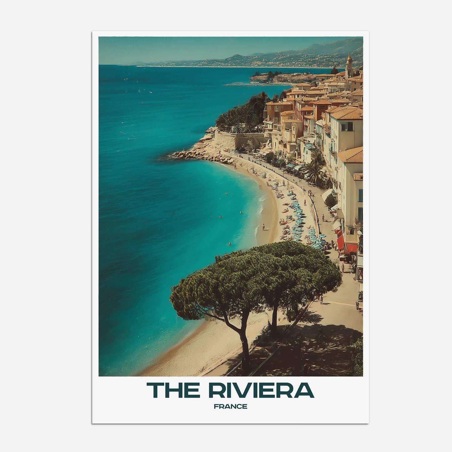 The French Riviera France Europe Travel Poster - Postered