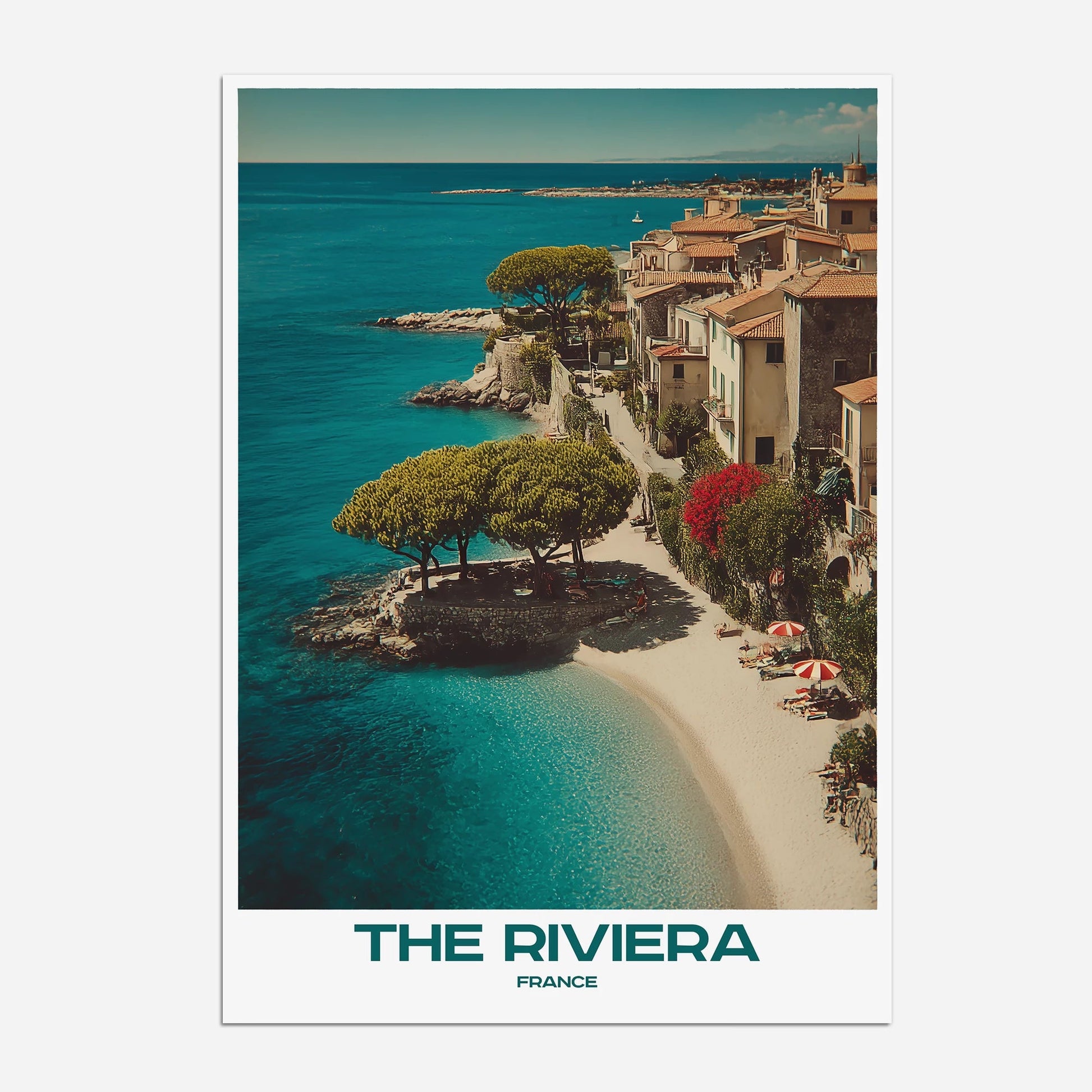 The French Riviera France Europe Travel Poster - Postered