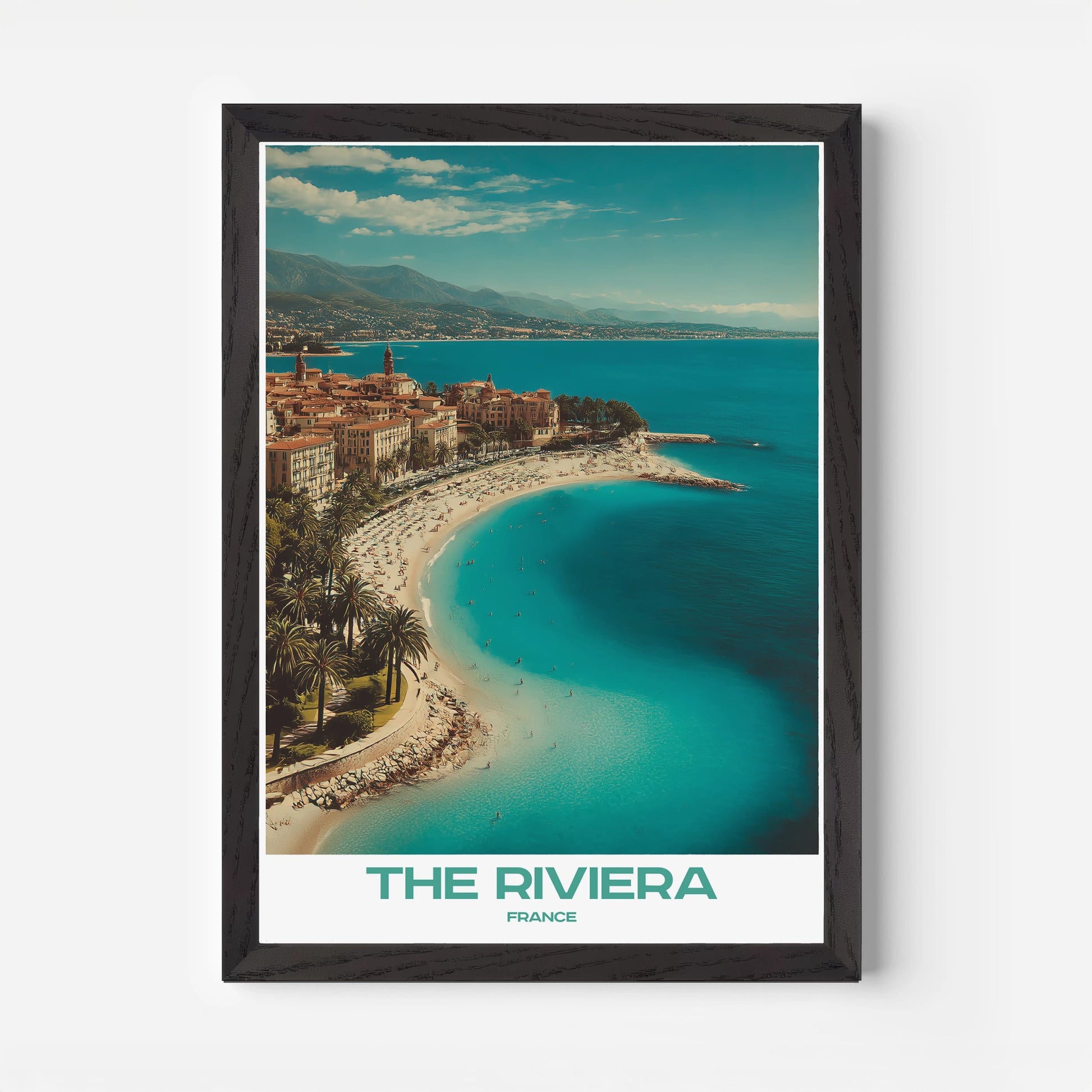 The French Riviera France Europe Travel Poster - Postered