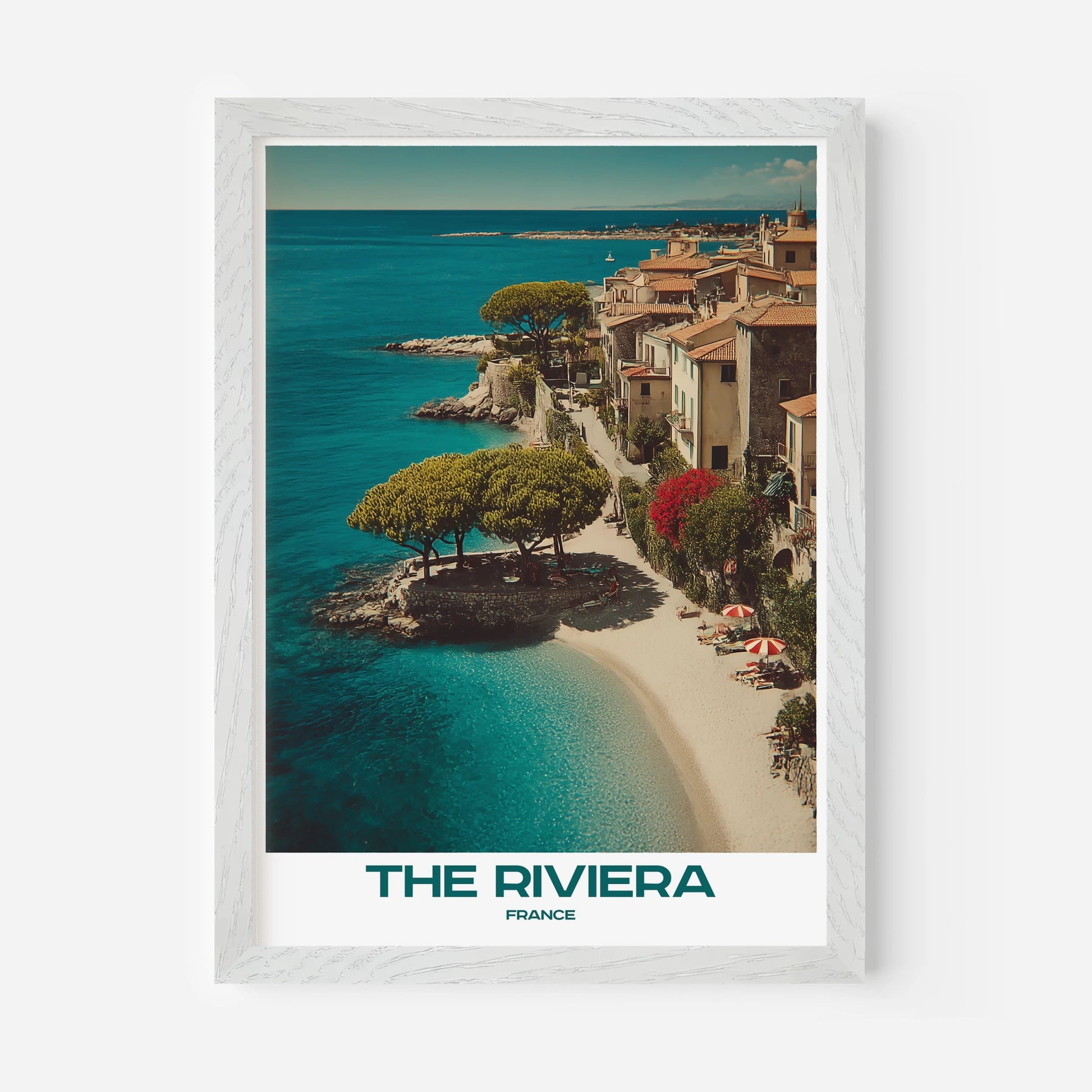 The French Riviera France Europe Travel Poster - Postered