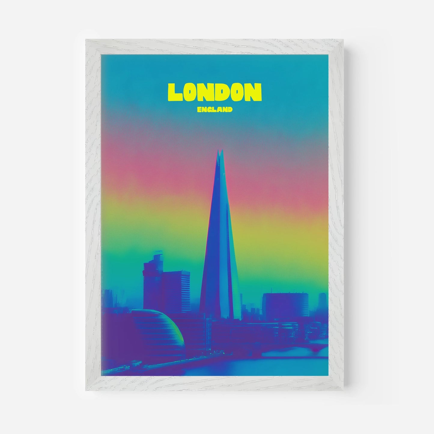 The Shard London England Travel Poster - Postered