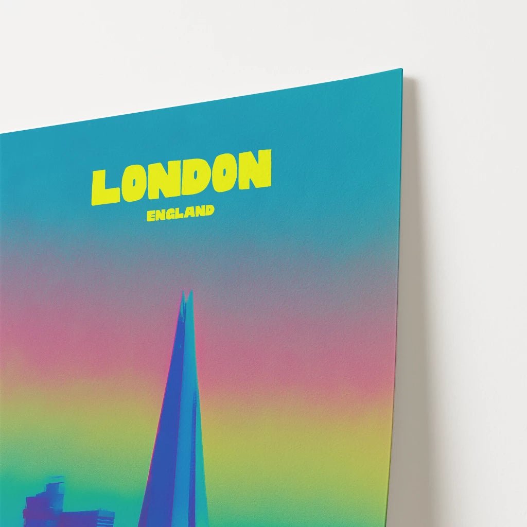 The Shard London England Travel Poster - Postered