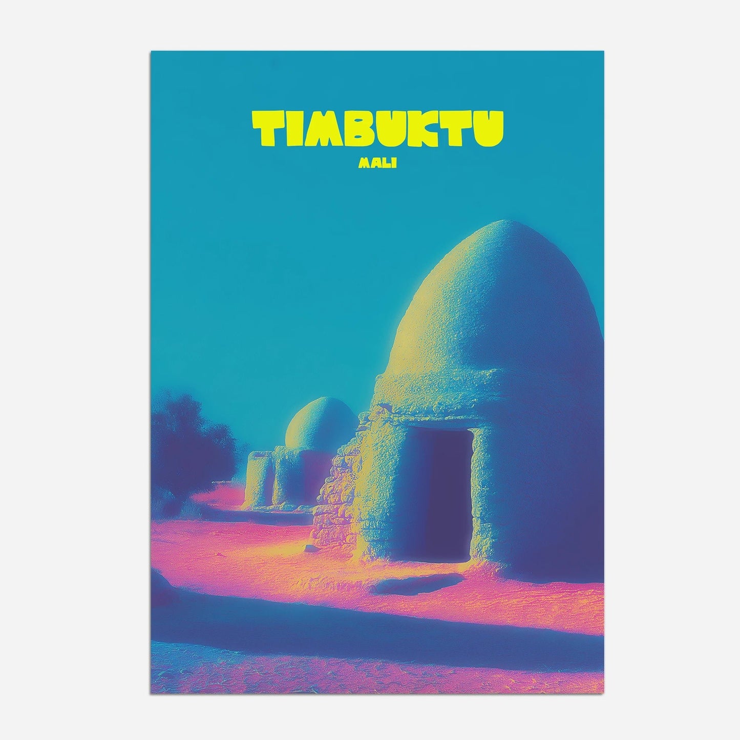 Timbuktu Mali Africa Travel Poster - Postered