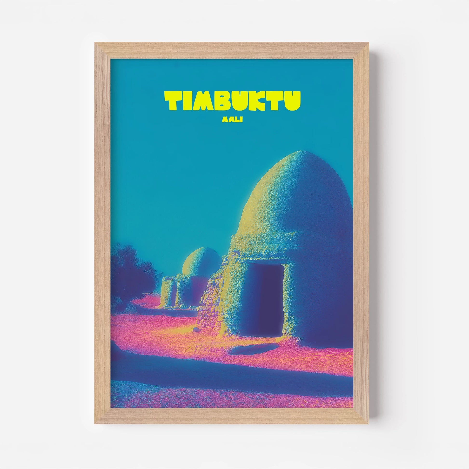 Timbuktu Mali Africa Travel Poster - Postered