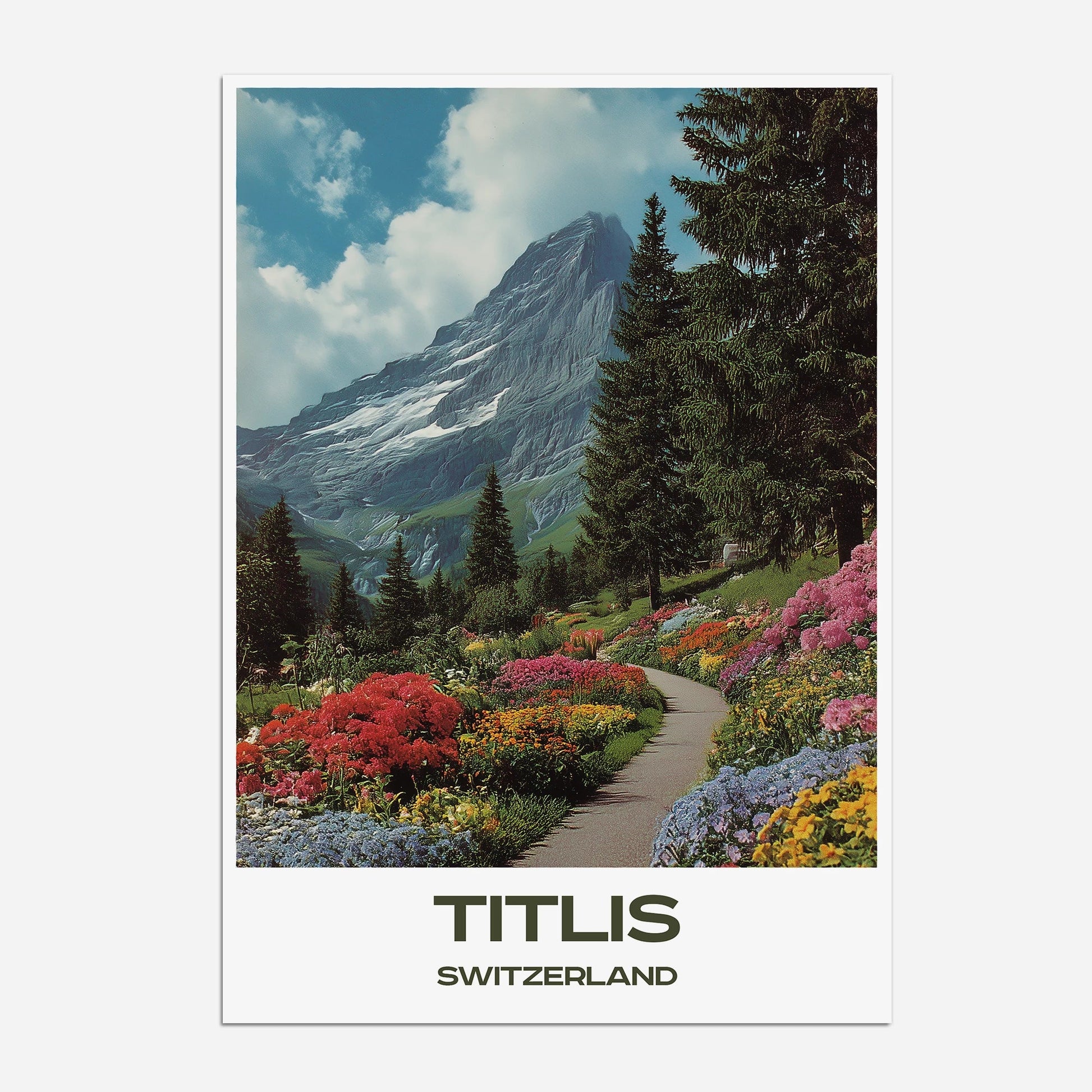 Titlis Switzerland Europe Travel Poster - Postered