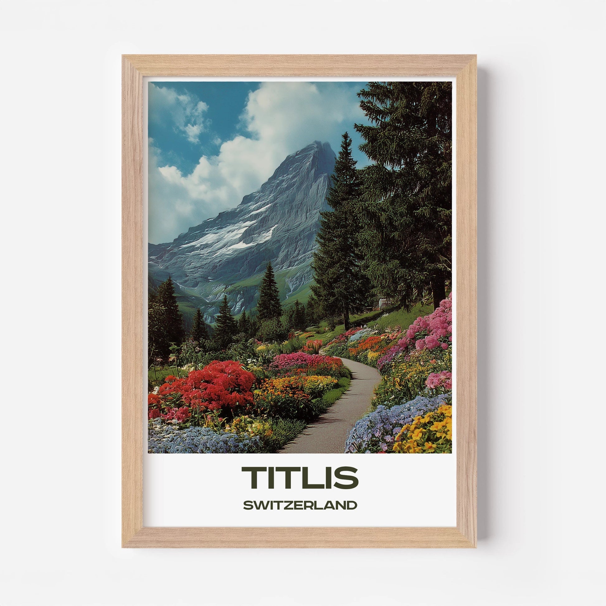 Titlis Switzerland Europe Travel Poster - Postered