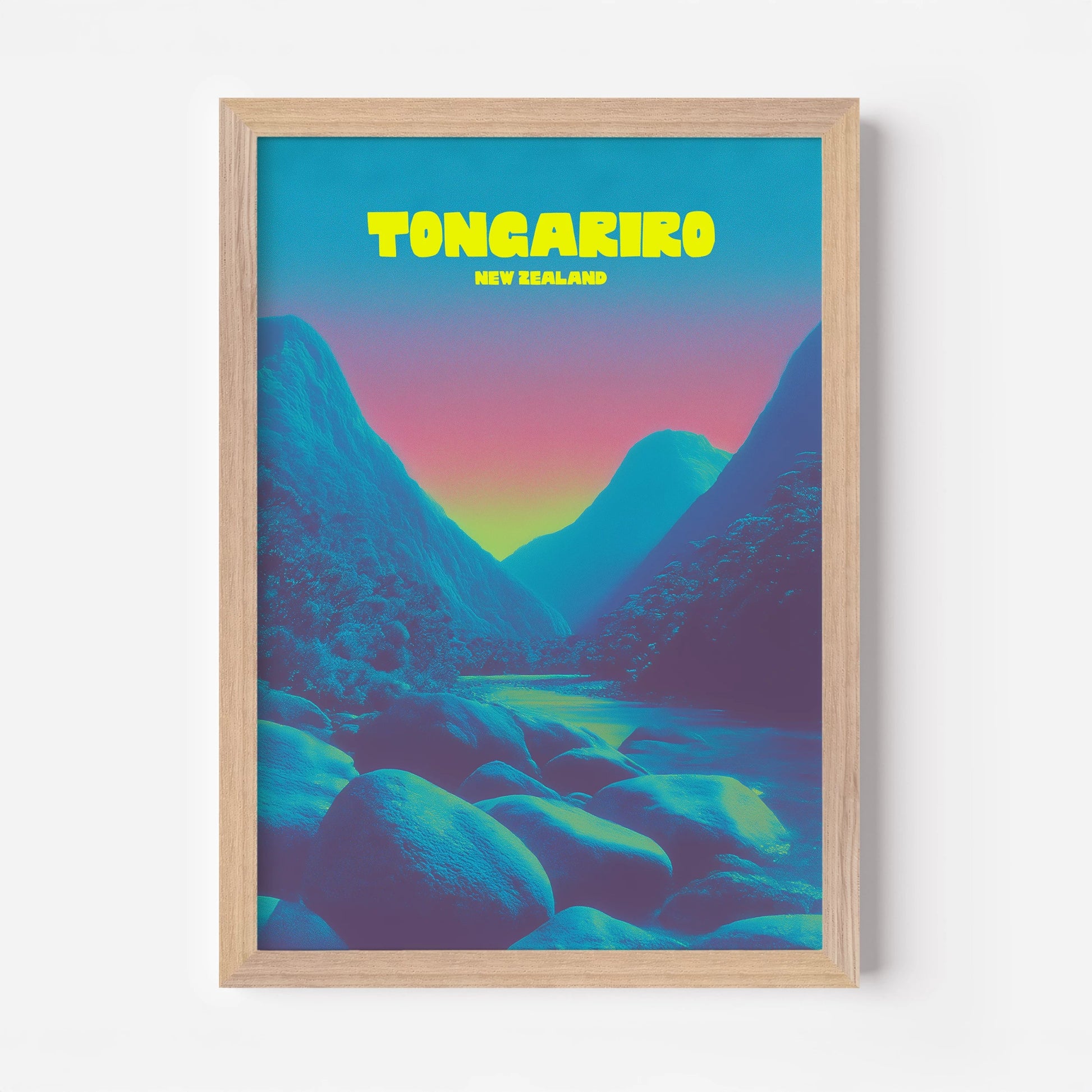 Tongariro New Zealand Travel Poster - Postered