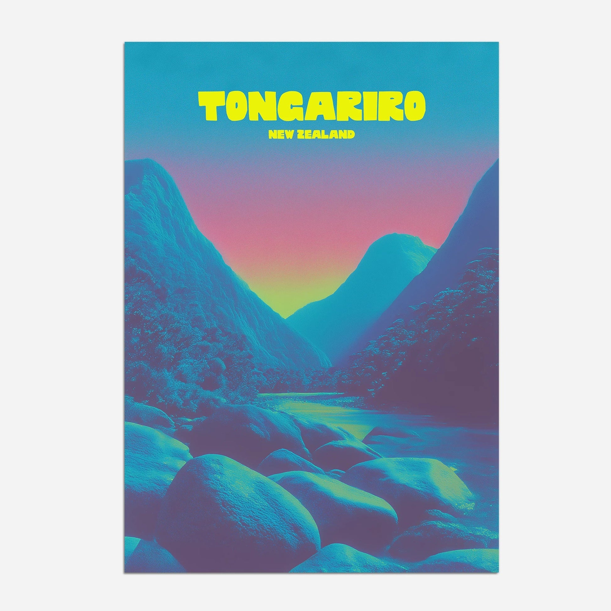 Tongariro New Zealand Travel Poster - Postered