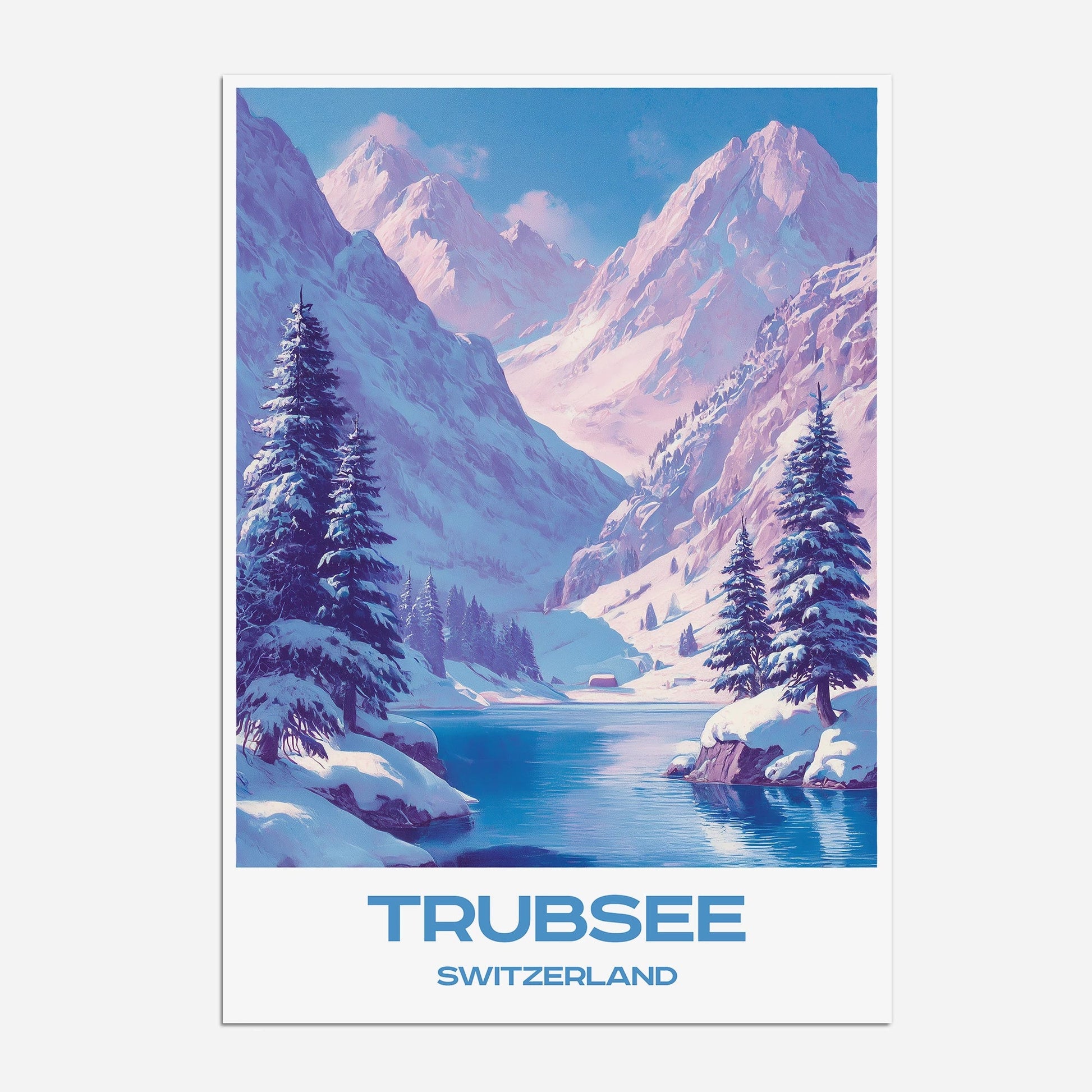 Trubsee Switzerland Europe Travel Poster - Postered