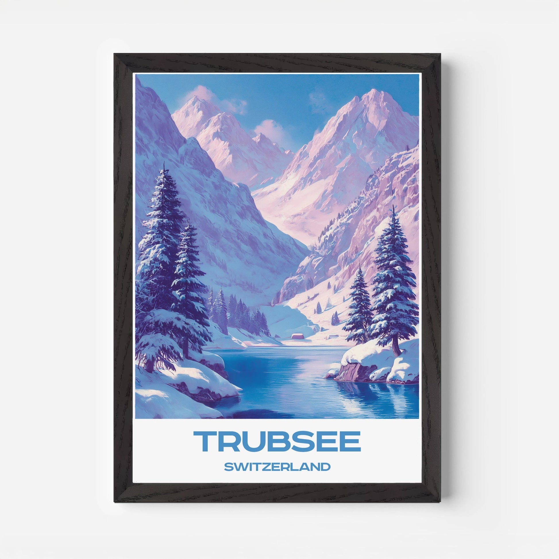 Trubsee Switzerland Europe Travel Poster - Postered