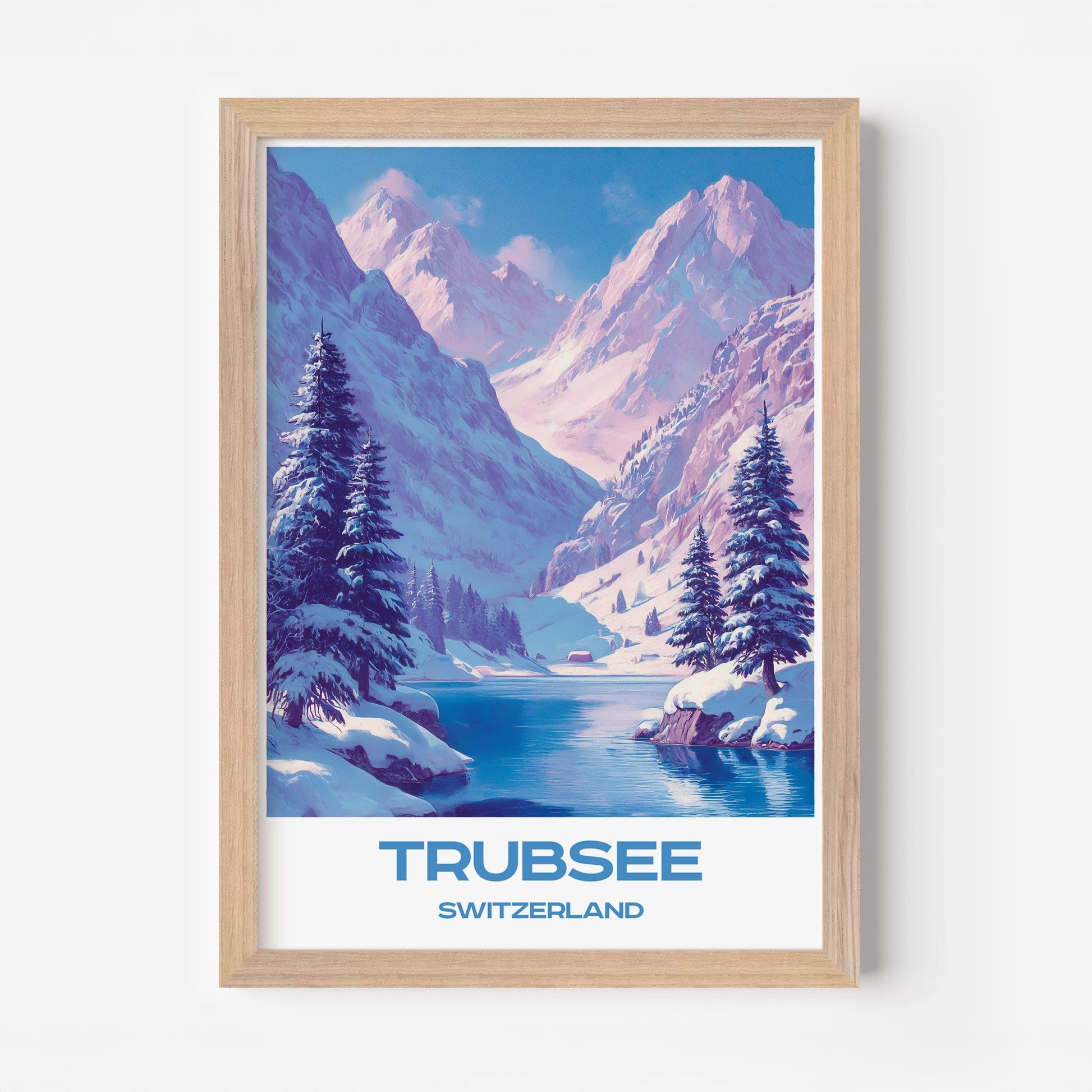 Trubsee Switzerland Europe Travel Poster - Postered