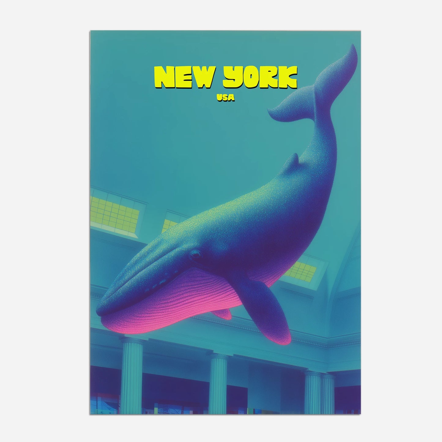 American Museum Of Natural History New York Manhattan America Travel Poster