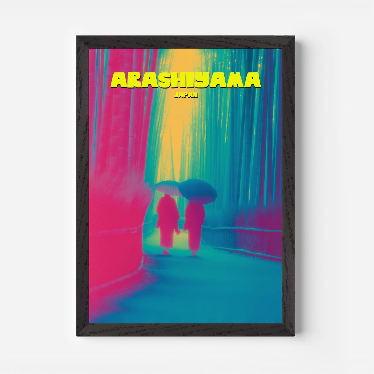 Arashiyama Bamboo Forest Japan Asia Travel Poster