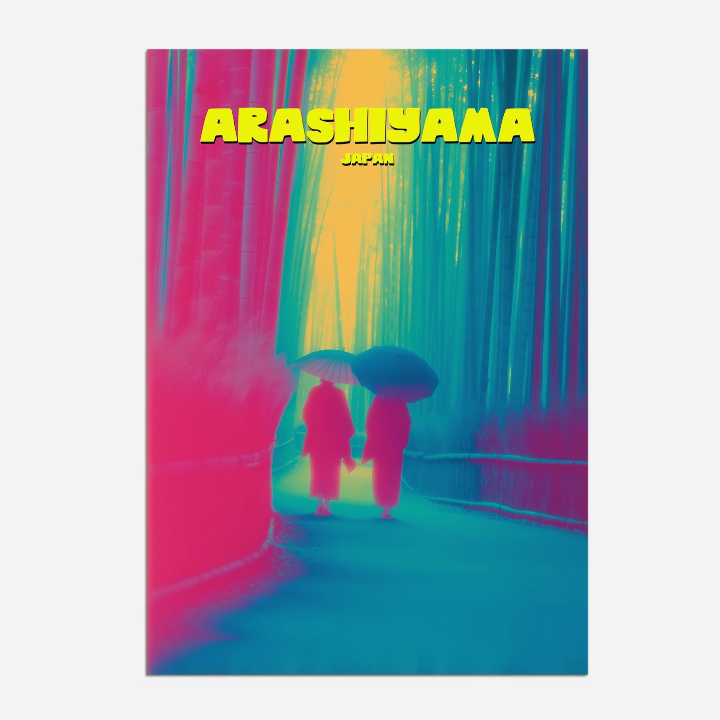 Arashiyama Bamboo Forest Japan Asia Travel Poster