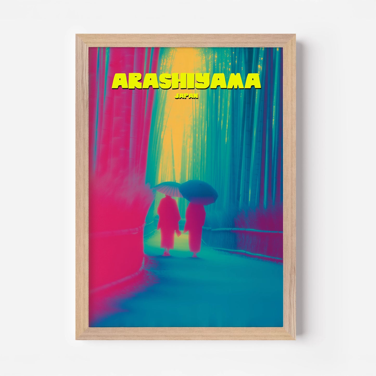 Arashiyama Bamboo Forest Japan Asia Travel Poster