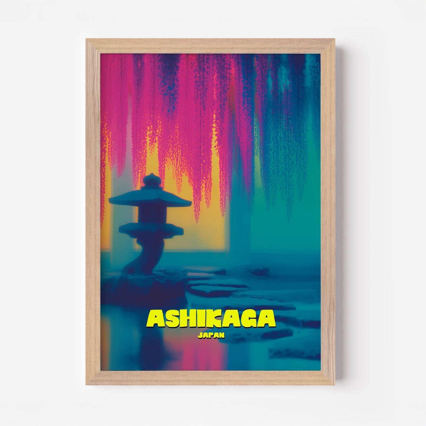 Ashikaga Flower Park Japan Asia Travel Poster