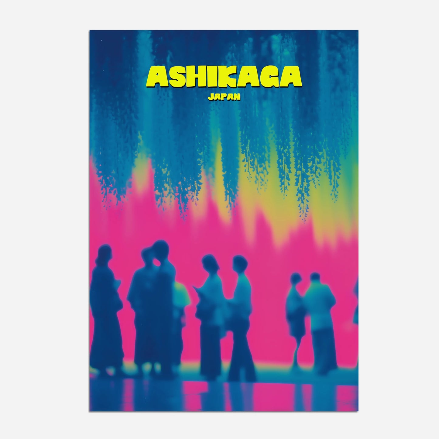 Ashikaga Flower Park Festival Japan Asia Travel Poster