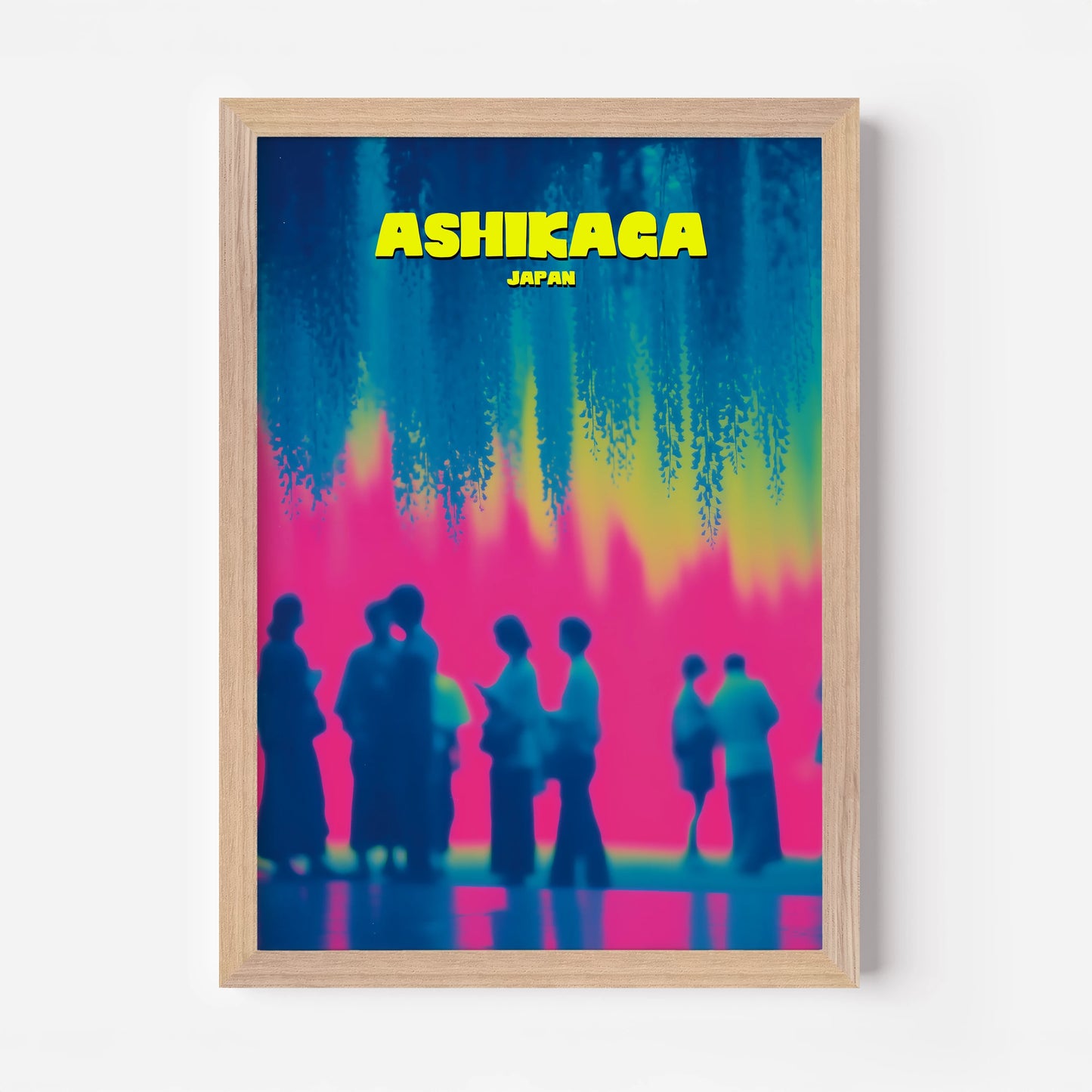 Ashikaga Flower Park Festival Japan Asia Travel Poster