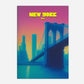 Brooklyn Bridge New York Manhattan America Travel Poster