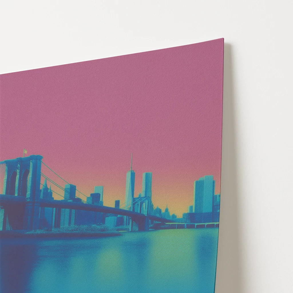 Brooklyn Bridge New York Manhattan America Travel Poster