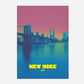 Brooklyn Bridge New York Manhattan America Travel Poster