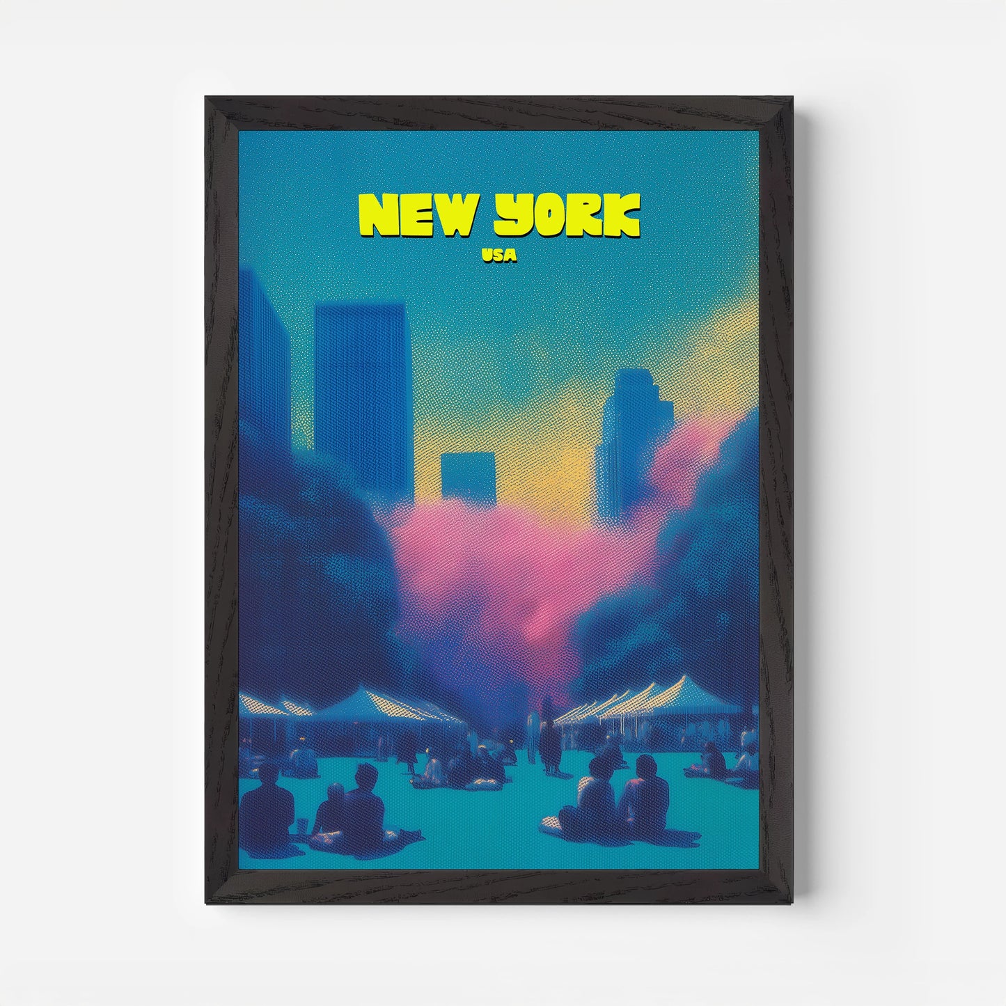 Bryant Park New York Manhattan America Travel Poster