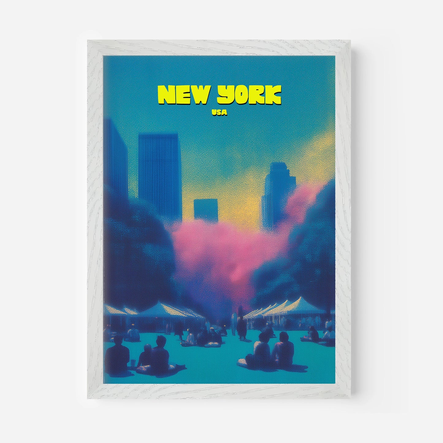 Bryant Park New York Manhattan America Travel Poster