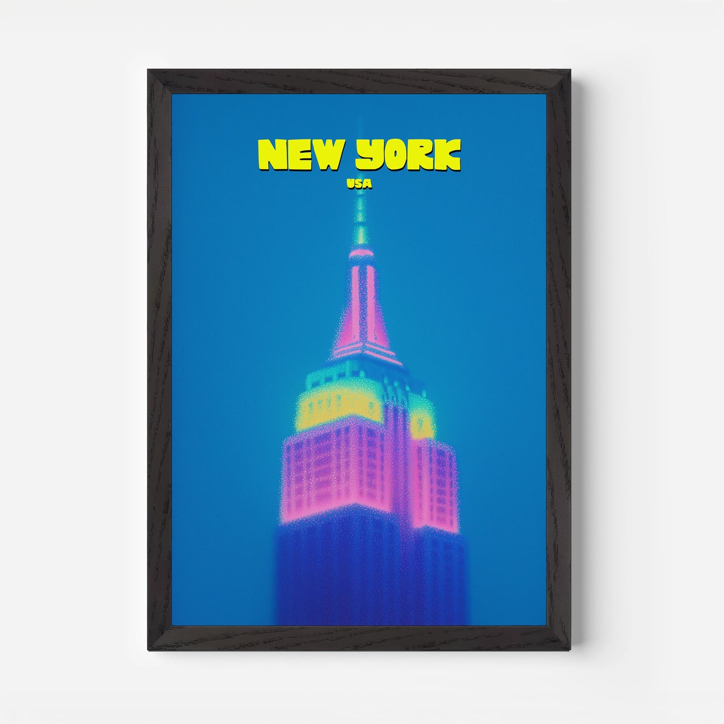 Empire State Building New York Manhattan America Travel Poster
