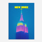 Empire State Building New York Manhattan America Travel Poster