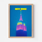 Empire State Building New York Manhattan America Travel Poster