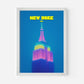 Empire State Building New York Manhattan America Travel Poster