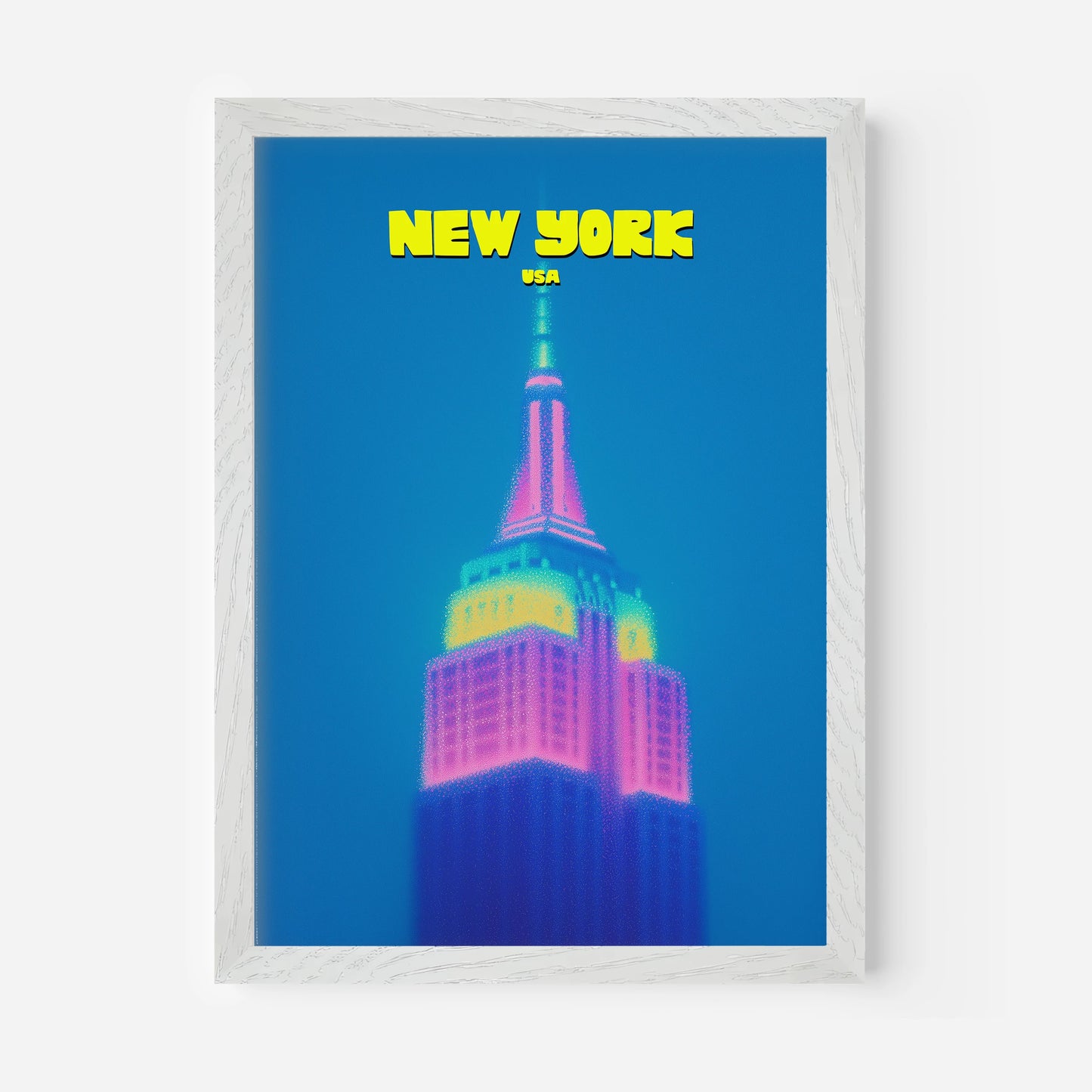 Empire State Building New York Manhattan America Travel Poster