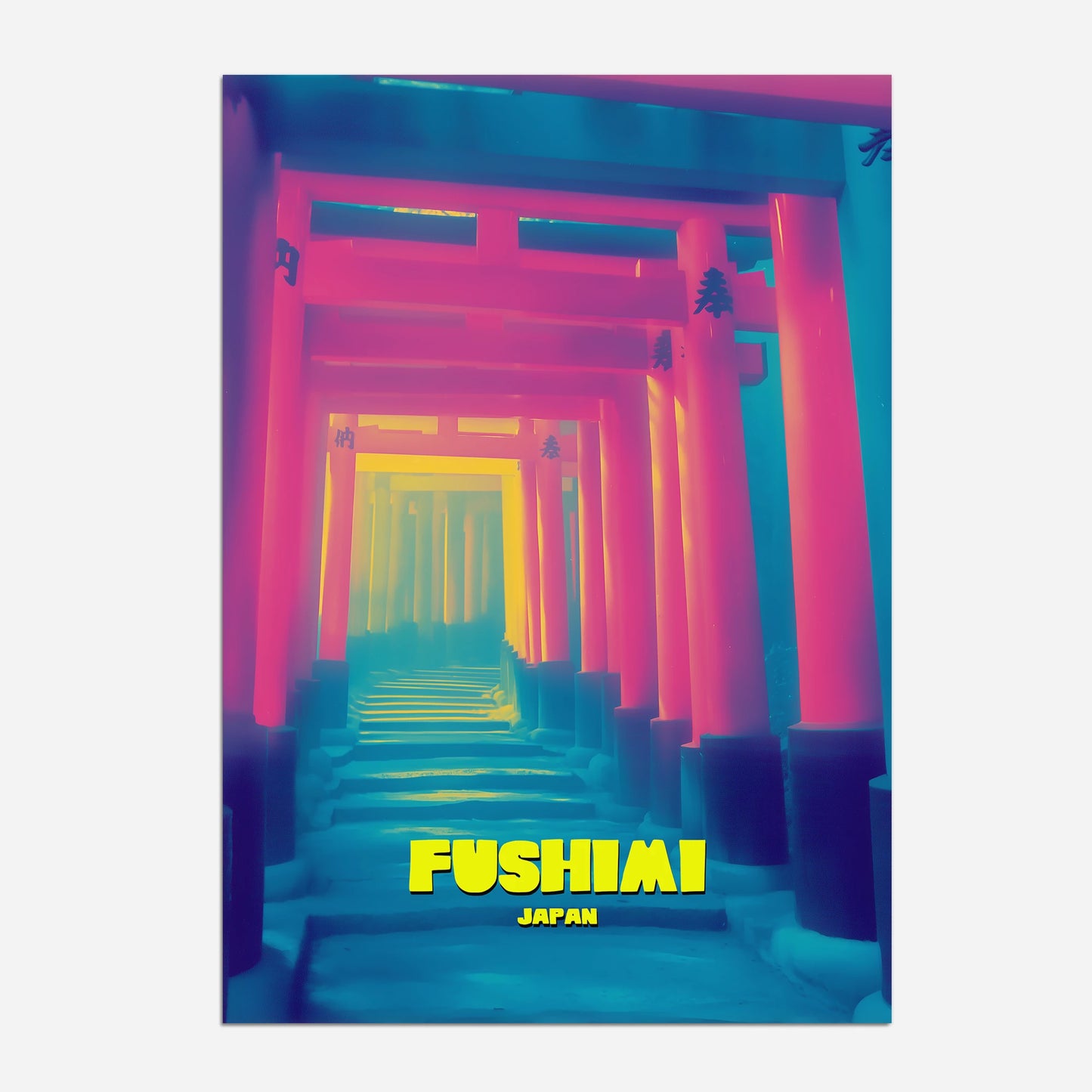 Fushimi Inari Taisha Japan Asia Travel Poster
