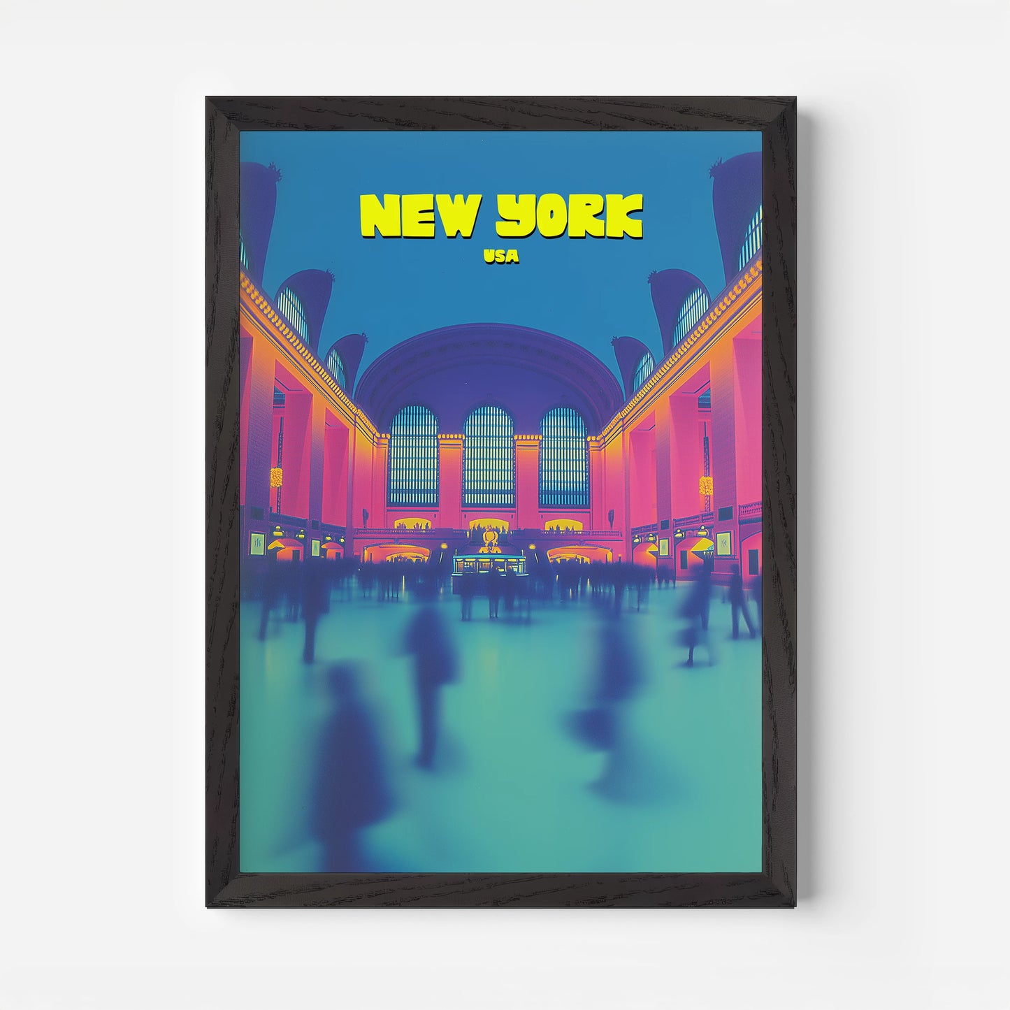 Grand Central Station New York Manhattan America Travel Poster