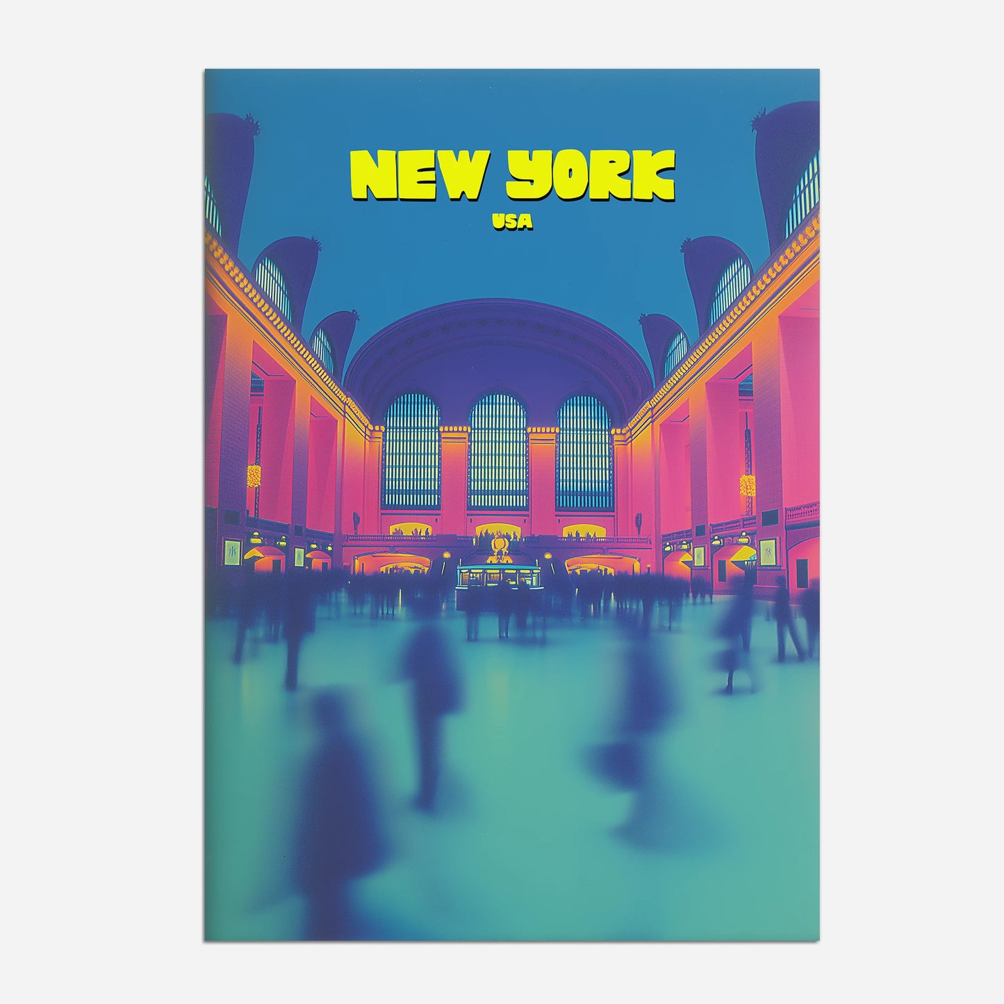 Grand Central Station New York Manhattan America Travel Poster