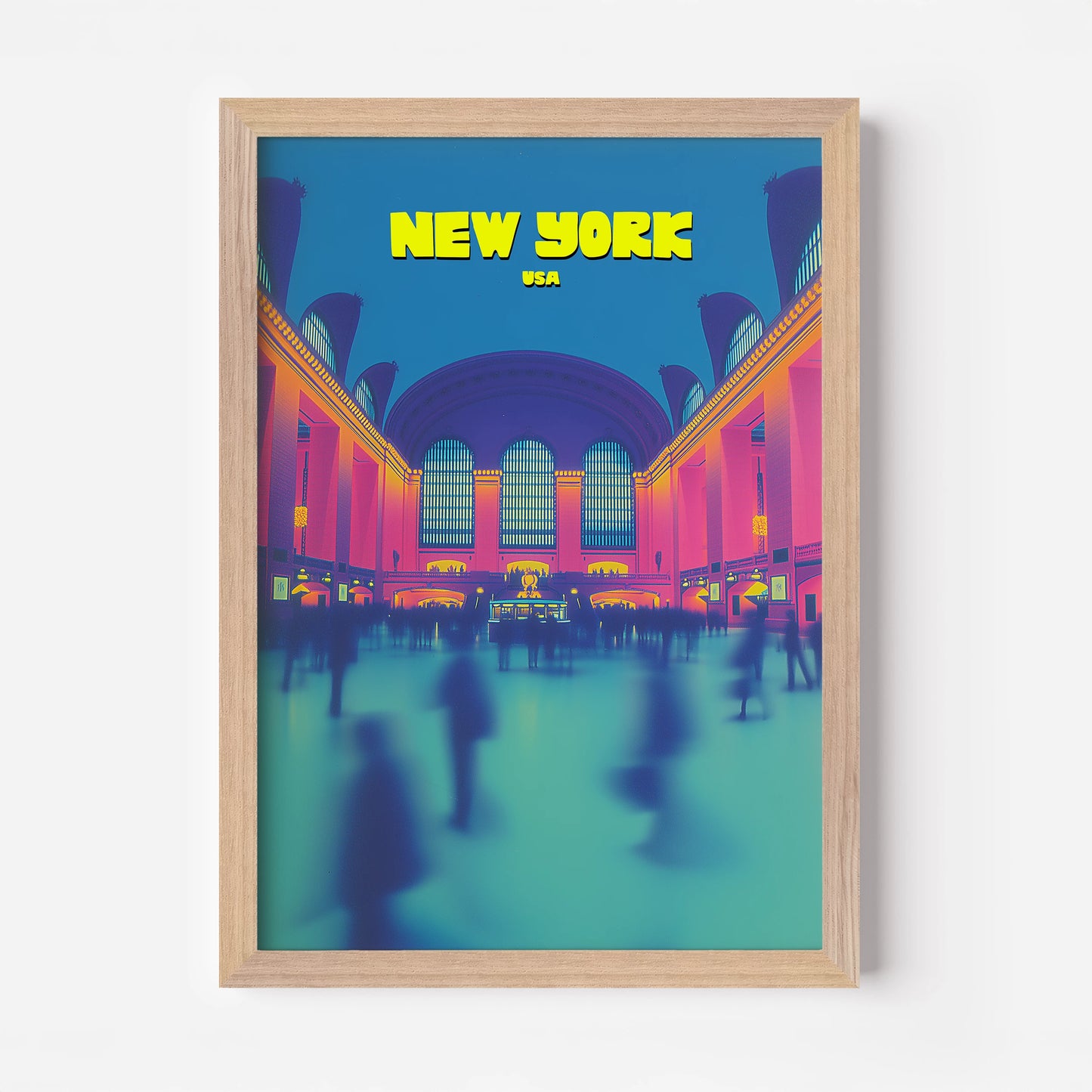 Grand Central Station New York Manhattan America Travel Poster