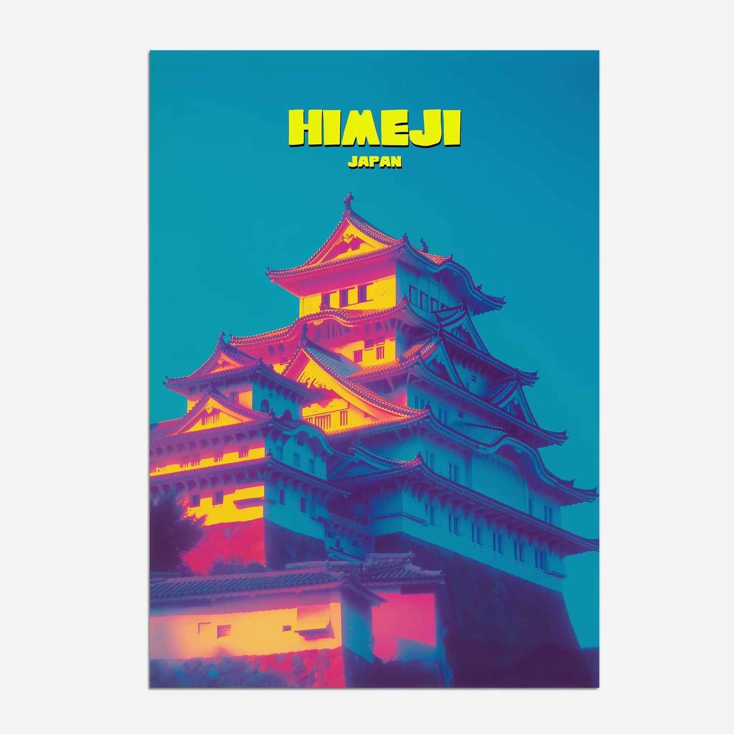 Himeji Castle Hyogo Japan Asia Travel Poster