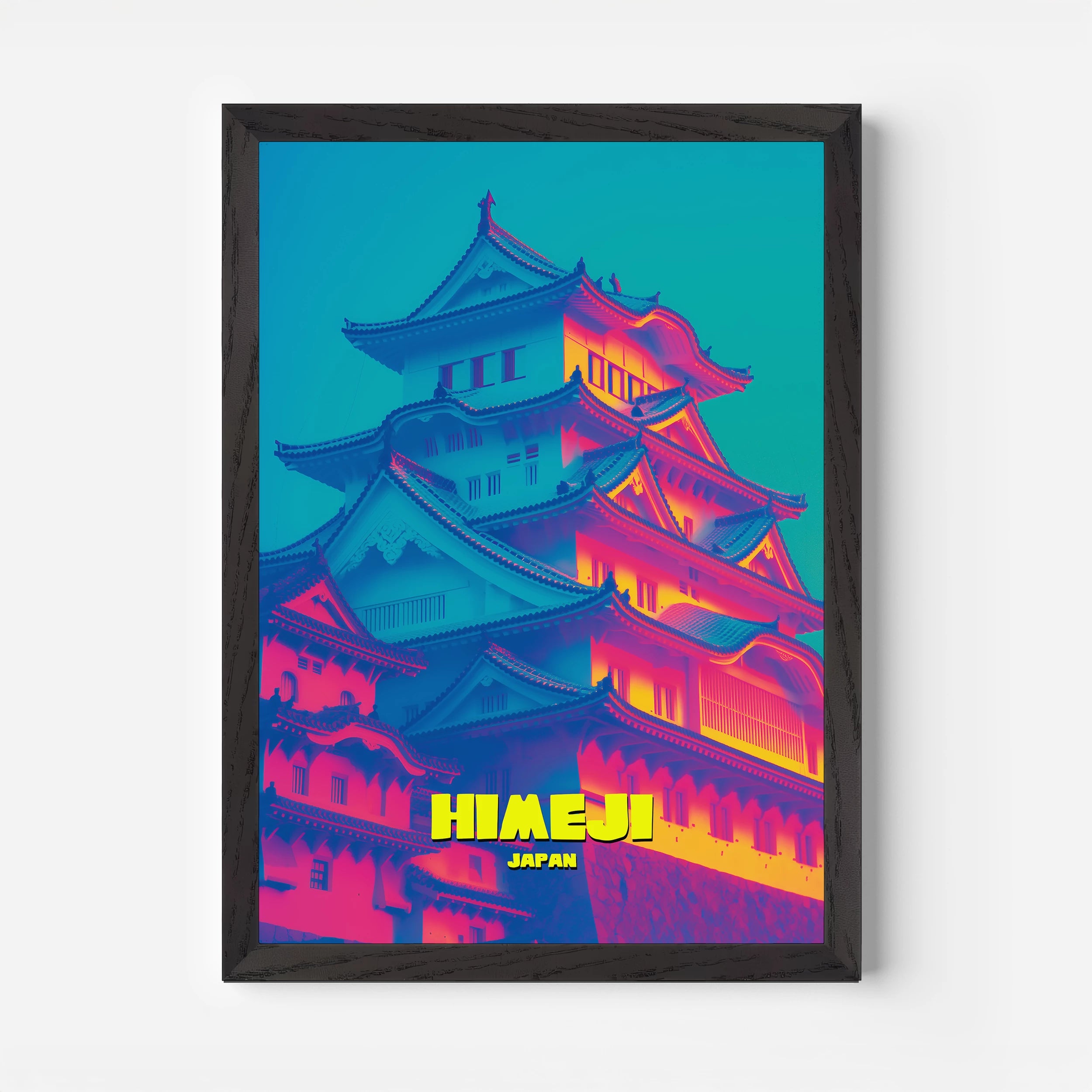 Himeji Castle Japan Asia Travel Poster