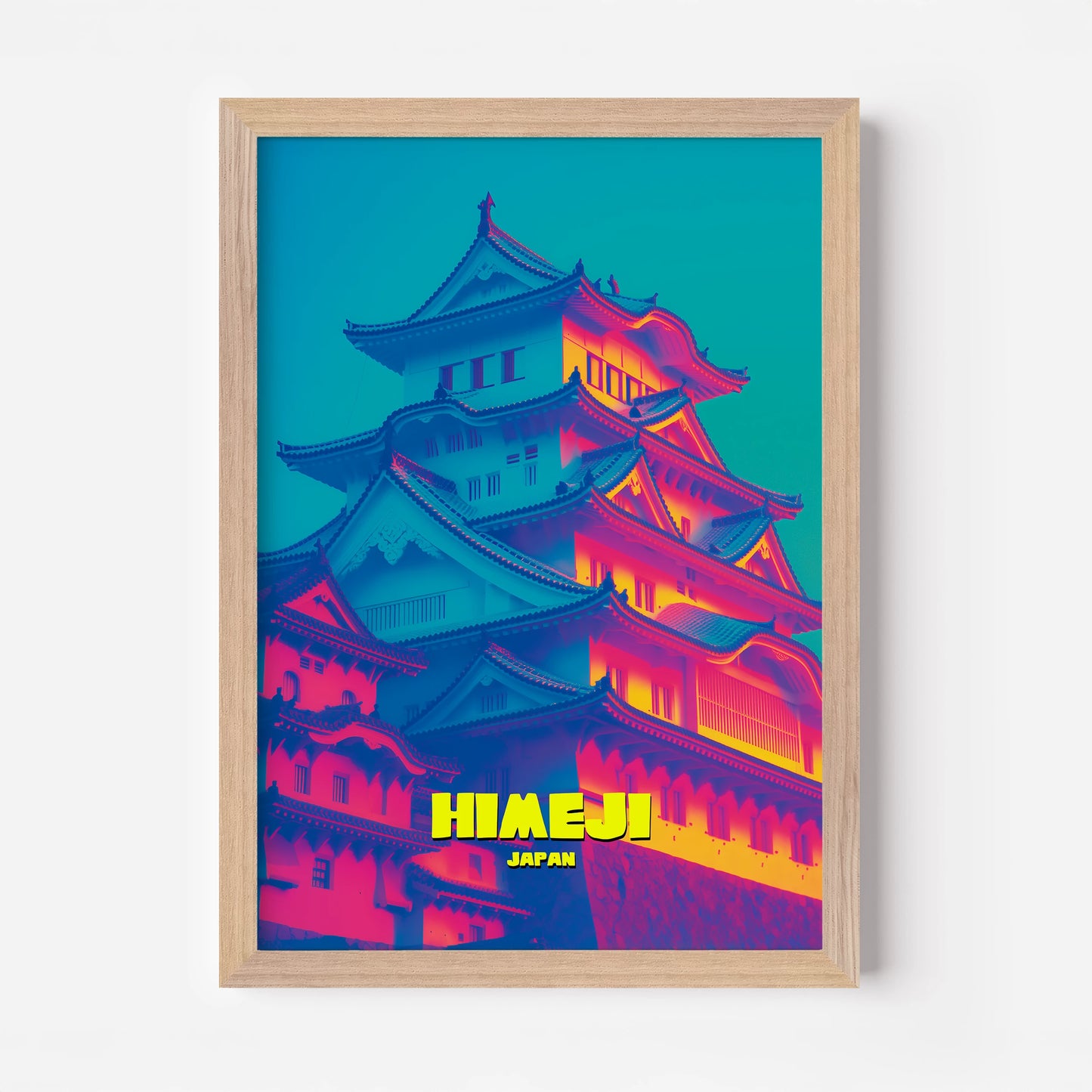 Himeji Castle Japan Asia Travel Poster