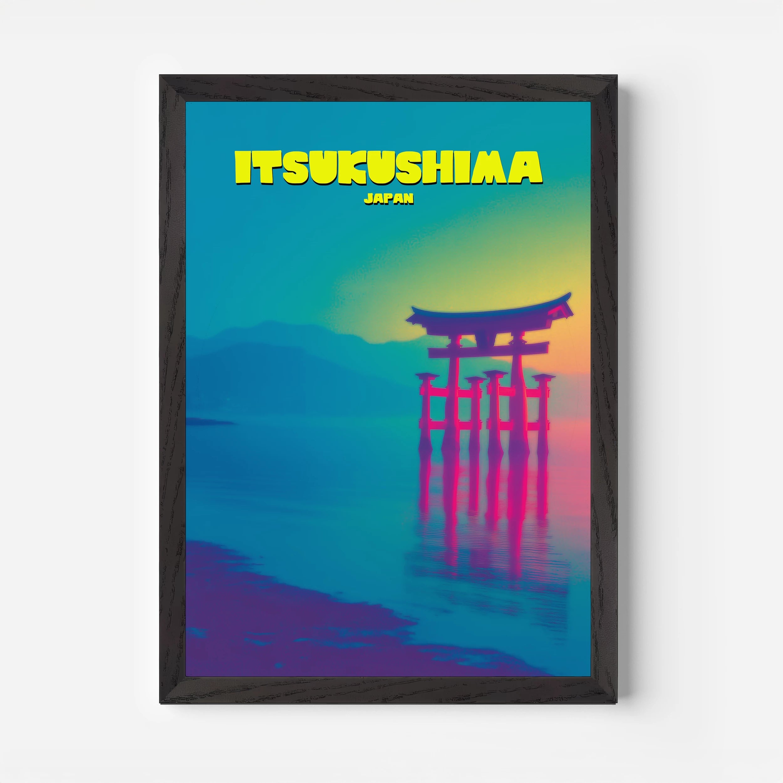 Itsukushima Shrine Japan Asia Travel Poster