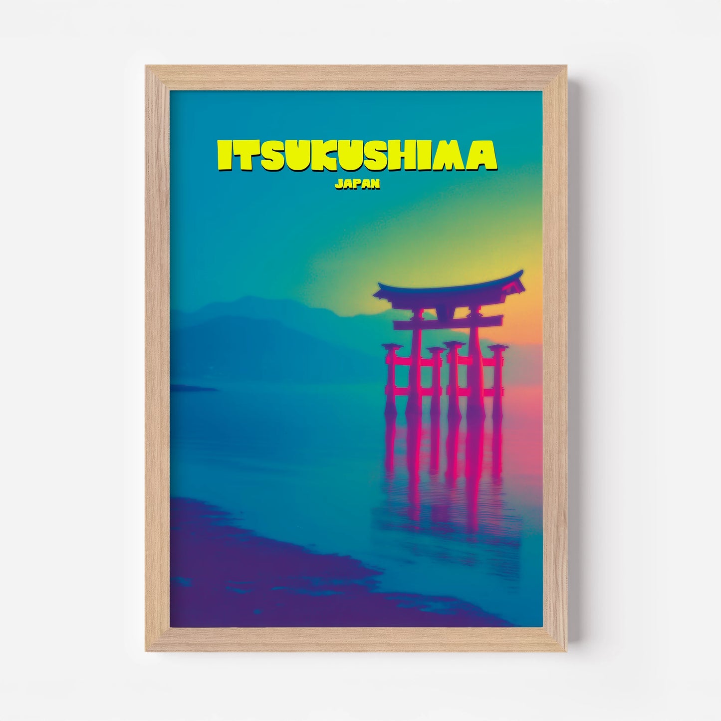 Itsukushima Shrine Japan Asia Travel Poster