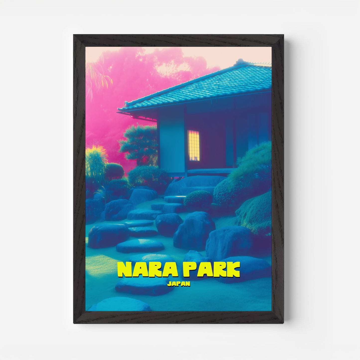 Nara Park Japan Asia Travel Poster