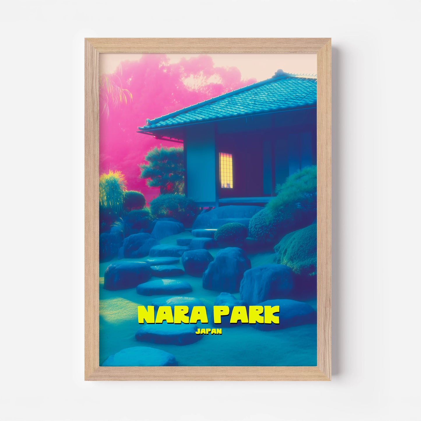 Nara Park Japan Asia Travel Poster