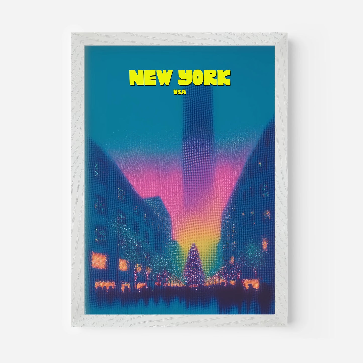 Rockefeller New York Manhattan America Travel Poster