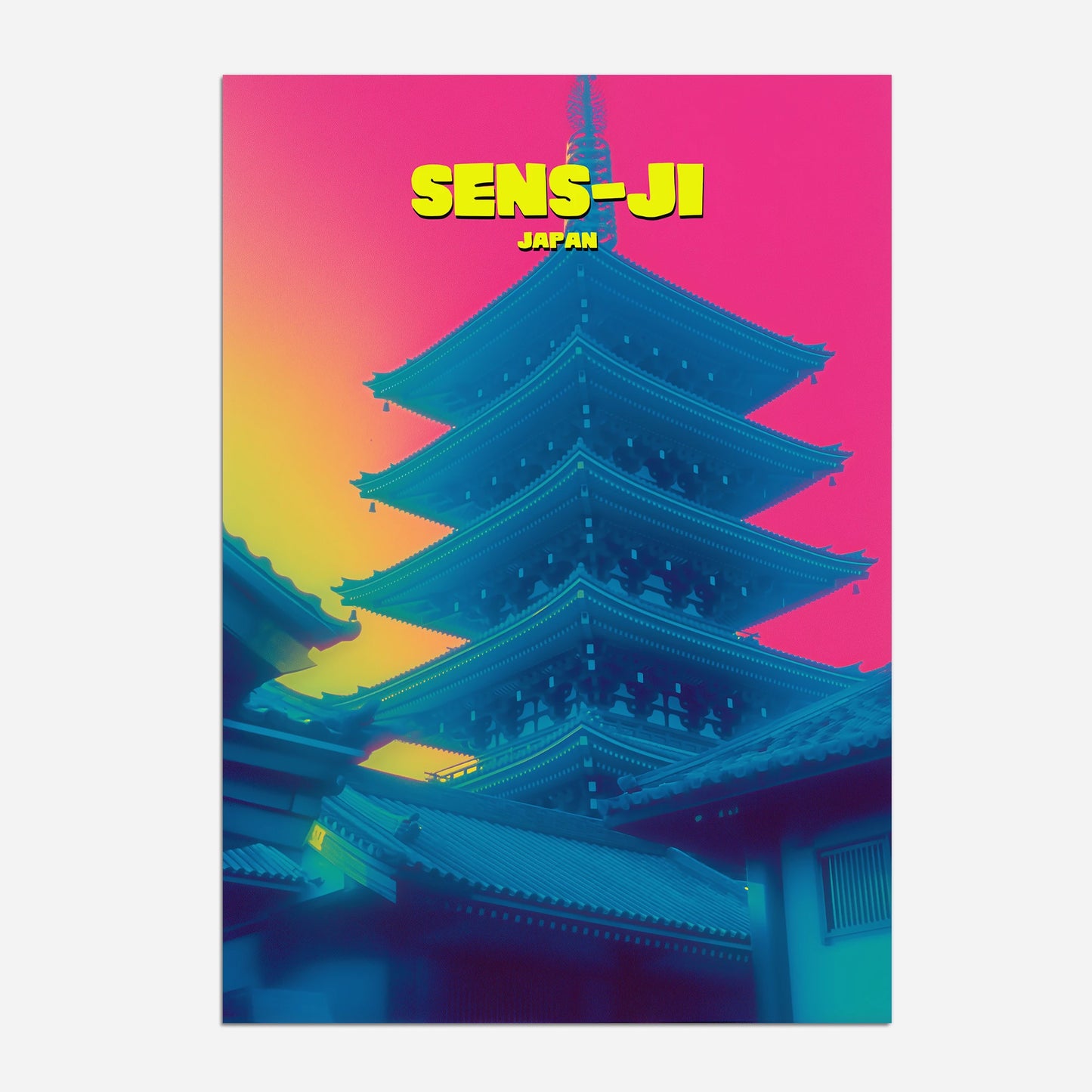 Sens-Ji Japan Asia Travel Poster