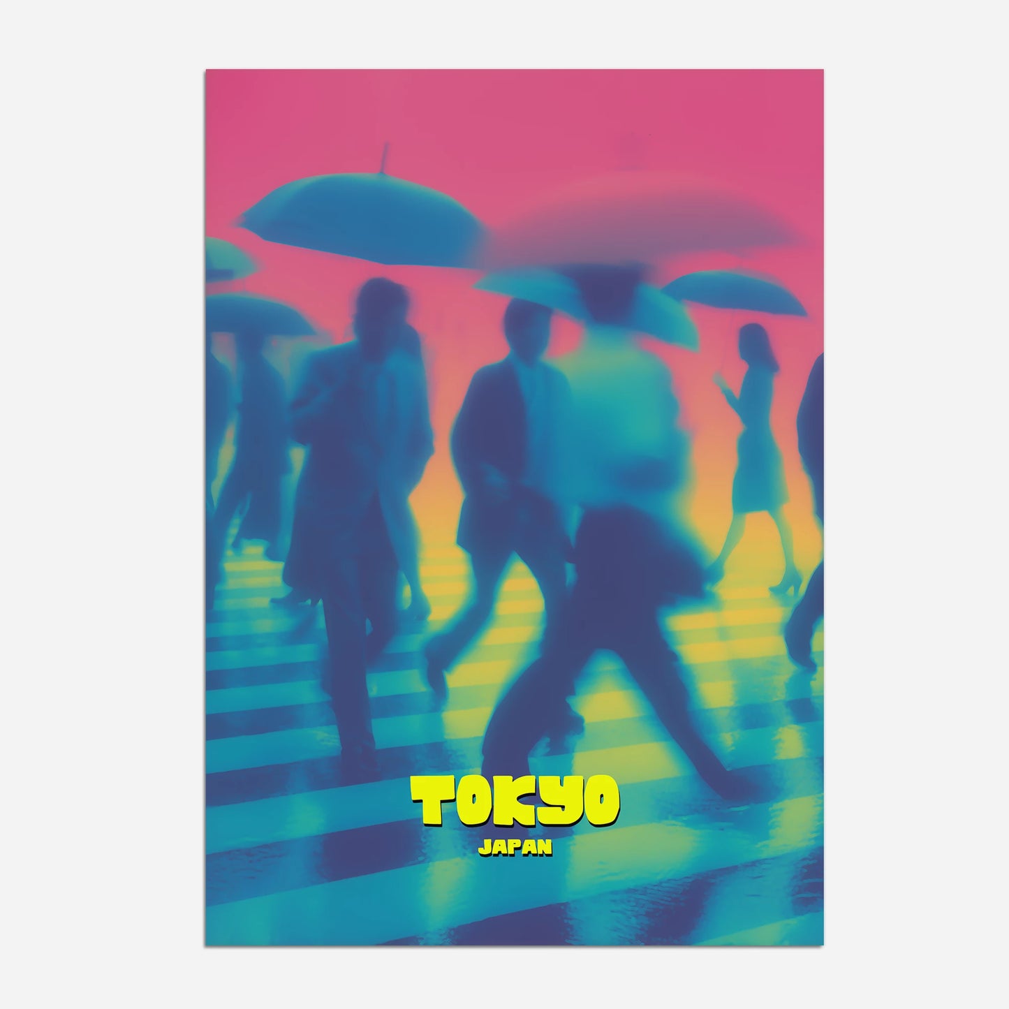 Shibuya Crossing Tokyo Japan Asia Travel Poster